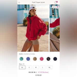 Free People Field Tripper Jacket xs